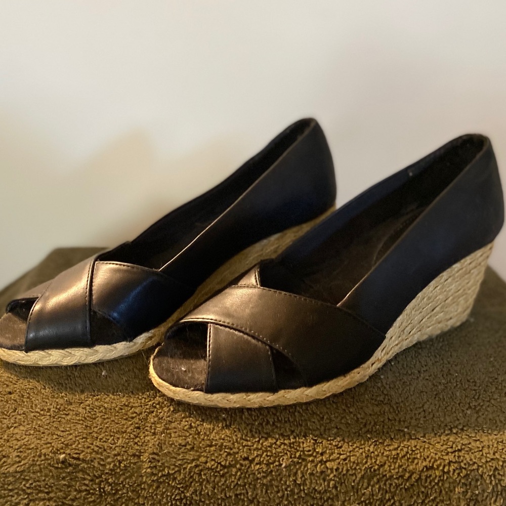 Chaps Peep Toe Wedges